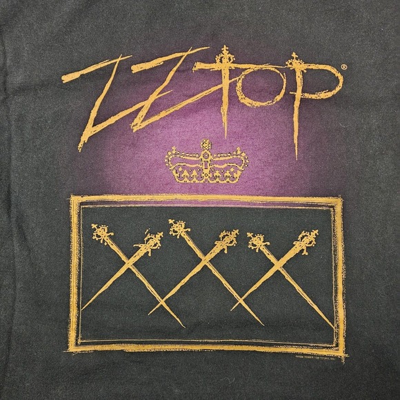 Vintage Zz Top Tshirt Mens Large 1999 Xxx Concert Tour Band 90s Giant Y2k Skater - Picture 2 of 9